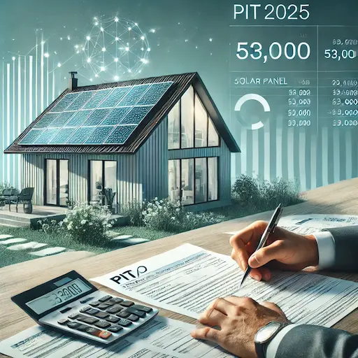 Jak rozliczyć fotowoltaikę w PIT 2025 – formularz PIT/O, kwota odliczenia 53 000 zł